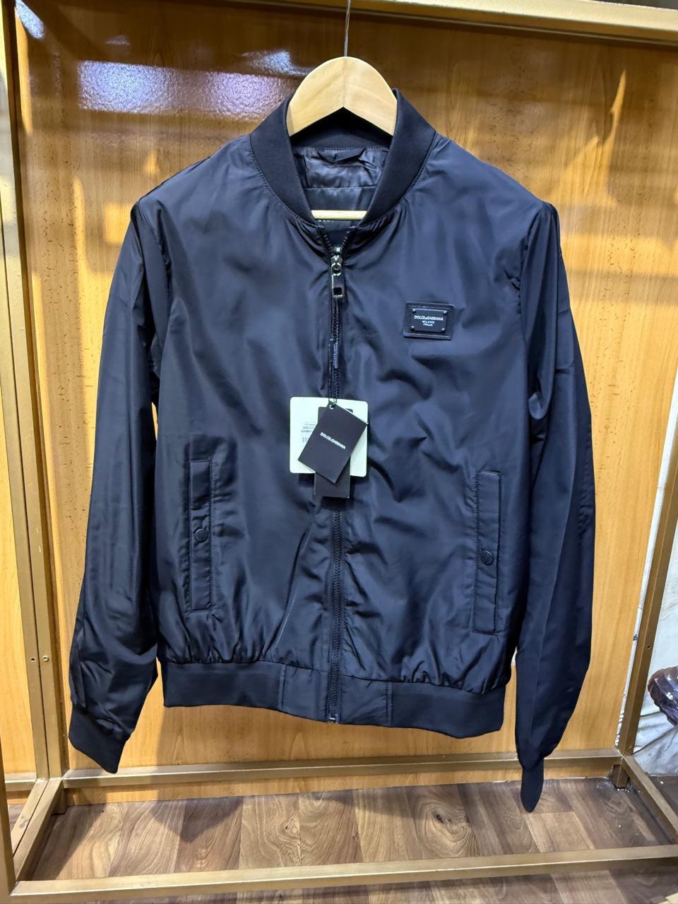 Dolce & Gabbana veste bomber à plaque logo