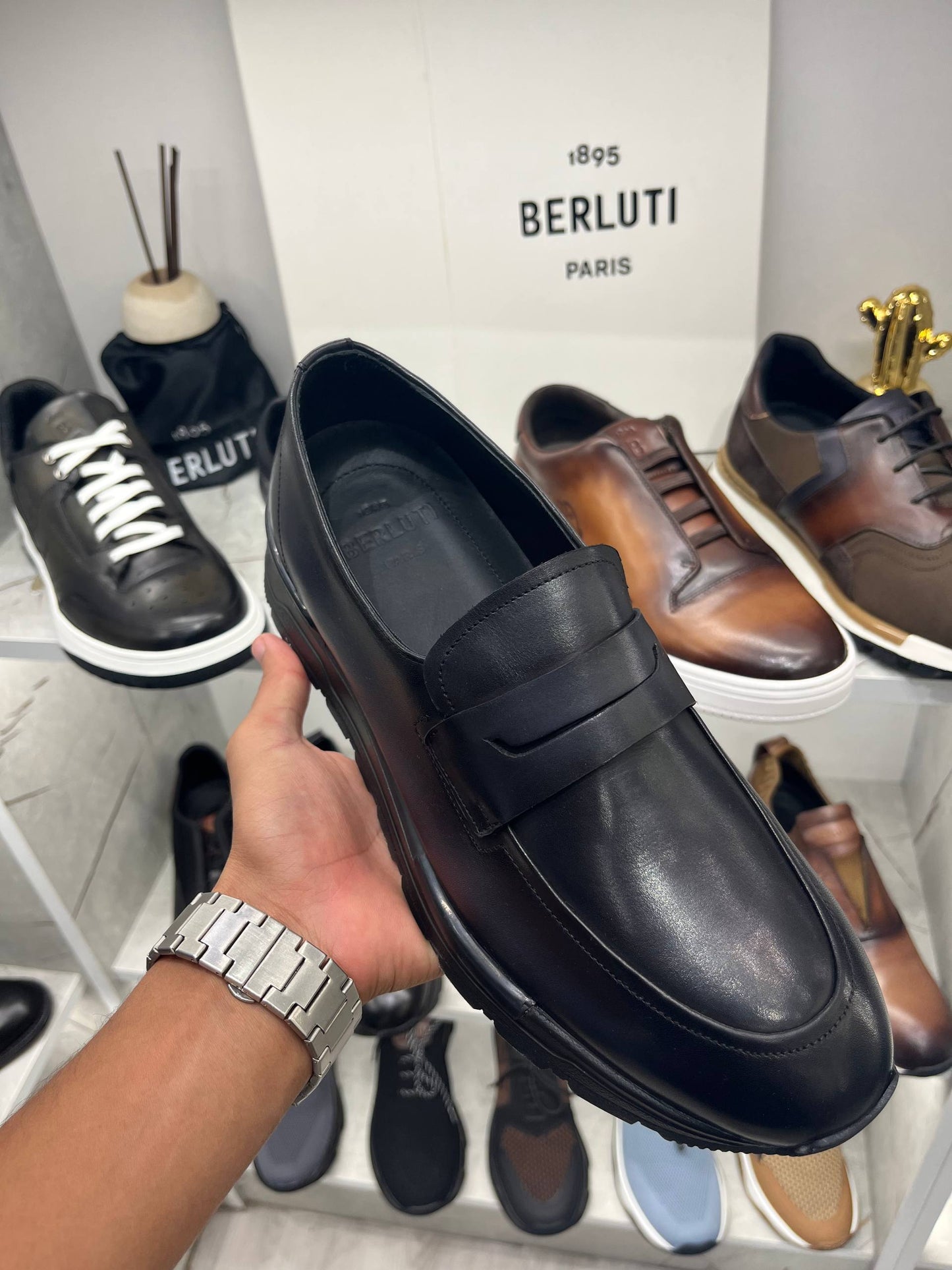 Sneaker Fast Track En Cuir De Veau Venezia