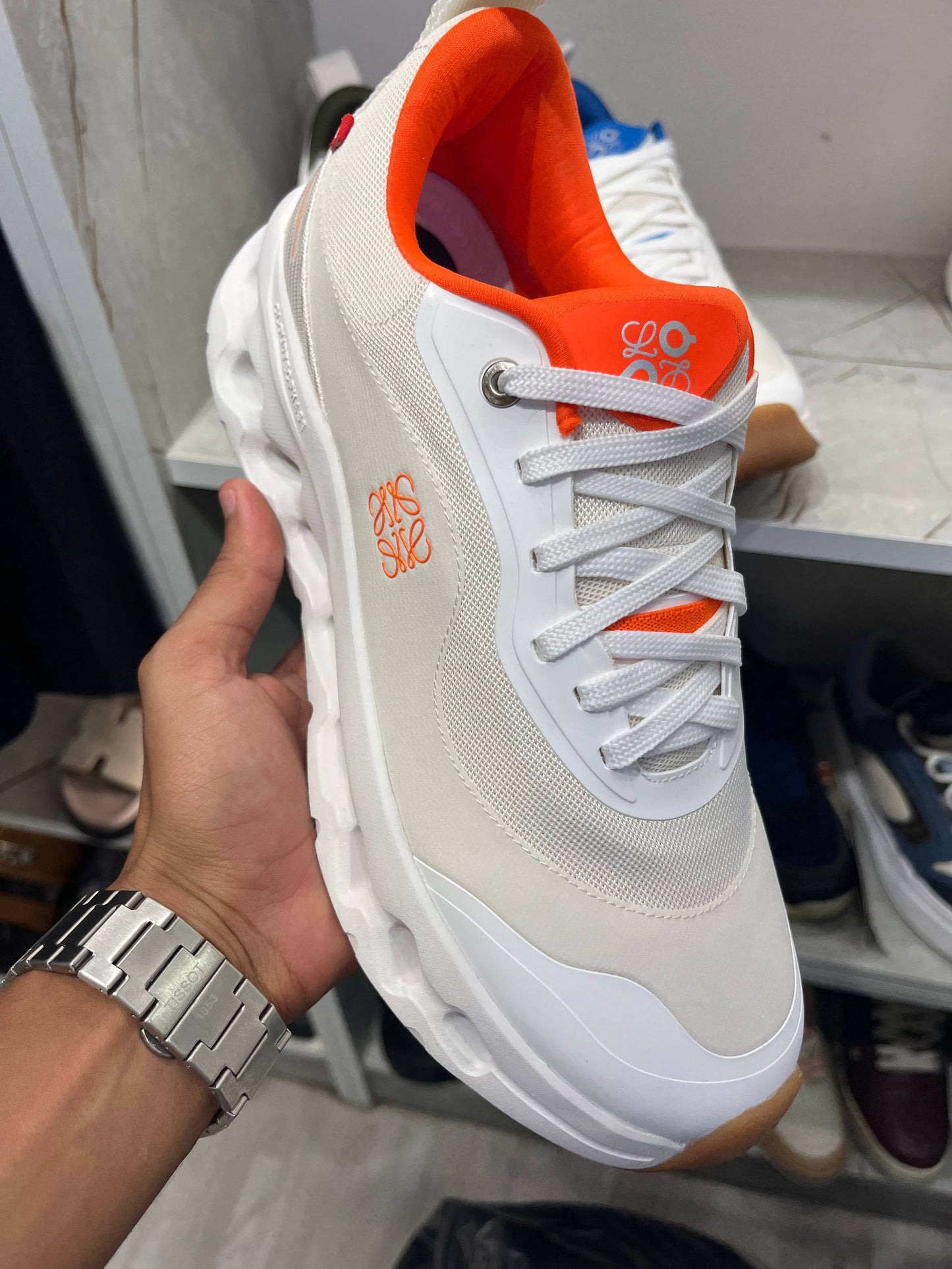 On Running Cloudtilt 2 LOEWE Blanc Orange