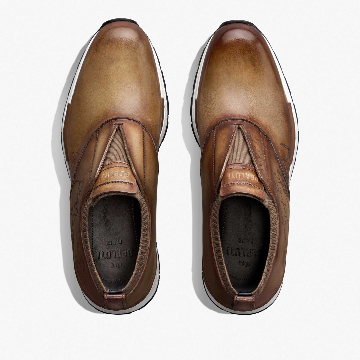 Slip On Sneaker Fast Track En Cuir Et Maille
