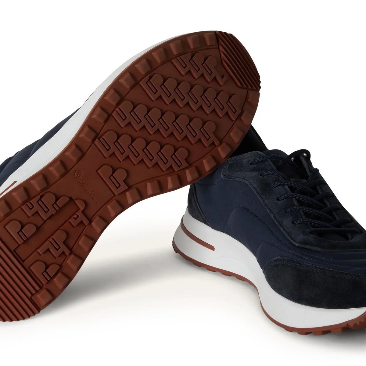 Espadrilles Loro Piana - Week End Walk Microfibre Storm System - Bleu Marine