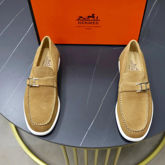 mocassins Hermès en veau velours