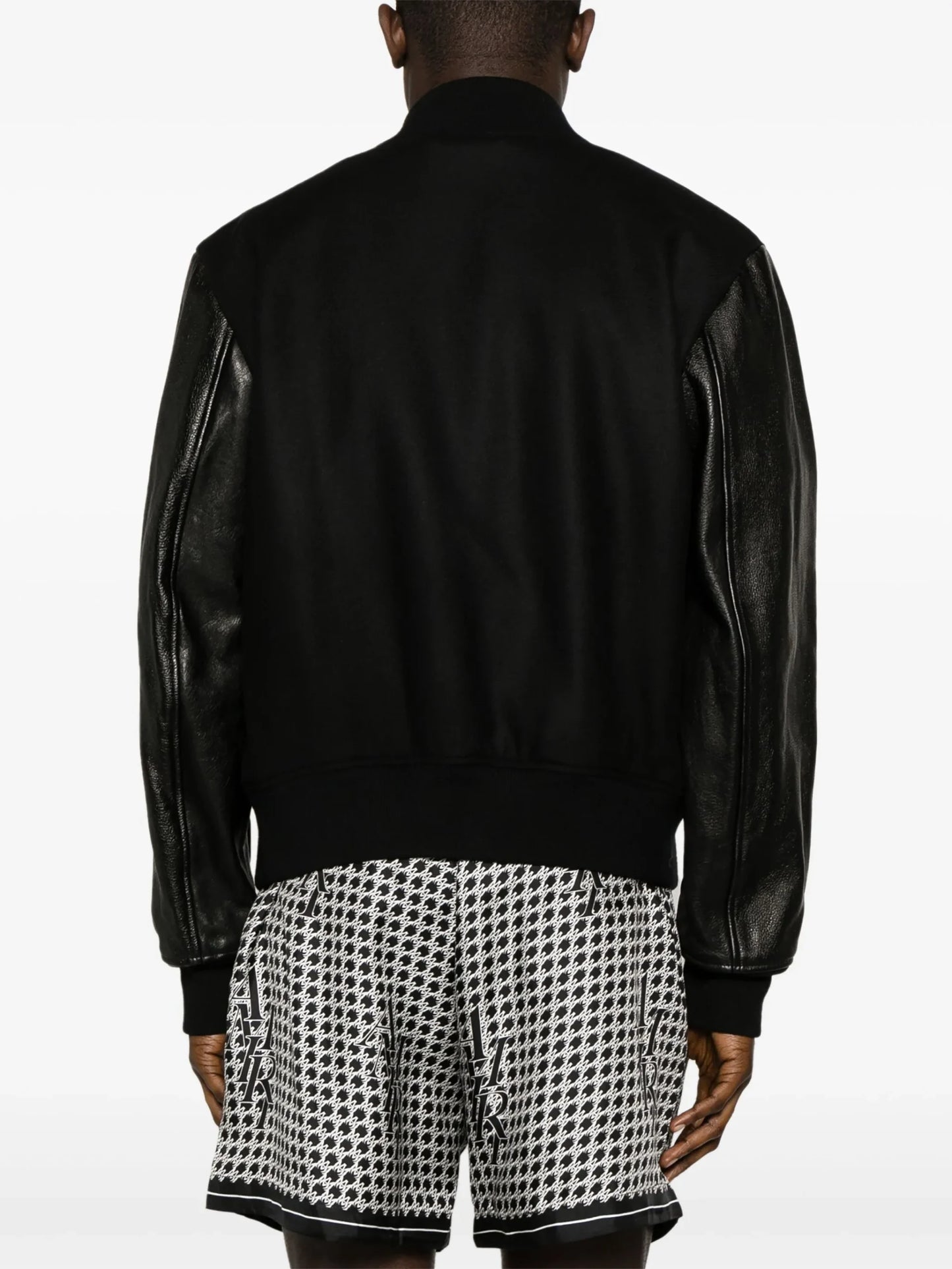 VESTE UNIVERSITAIRE AMIRI A LOGO SUPERPOSE EN NOIR