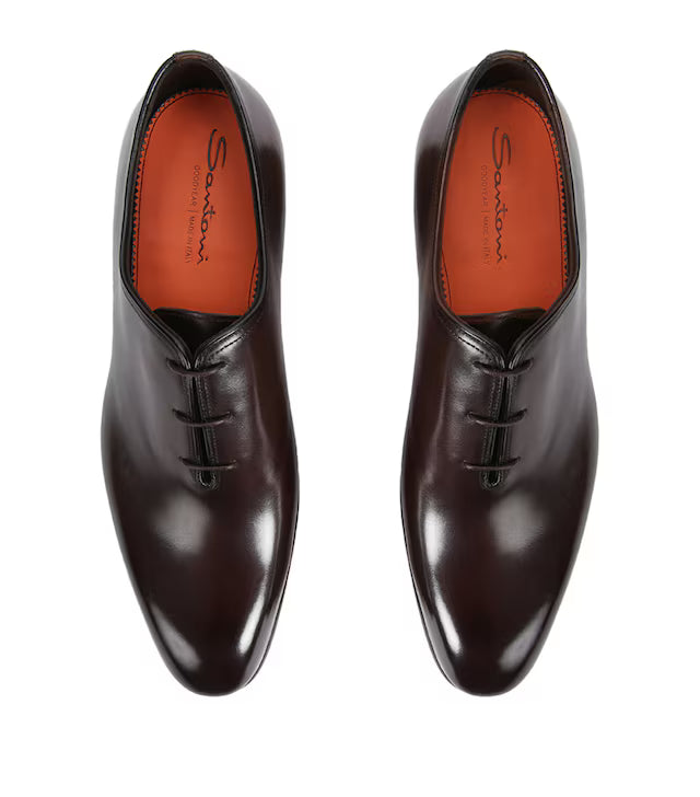 Santoni Leather Carter Oxford Shoes