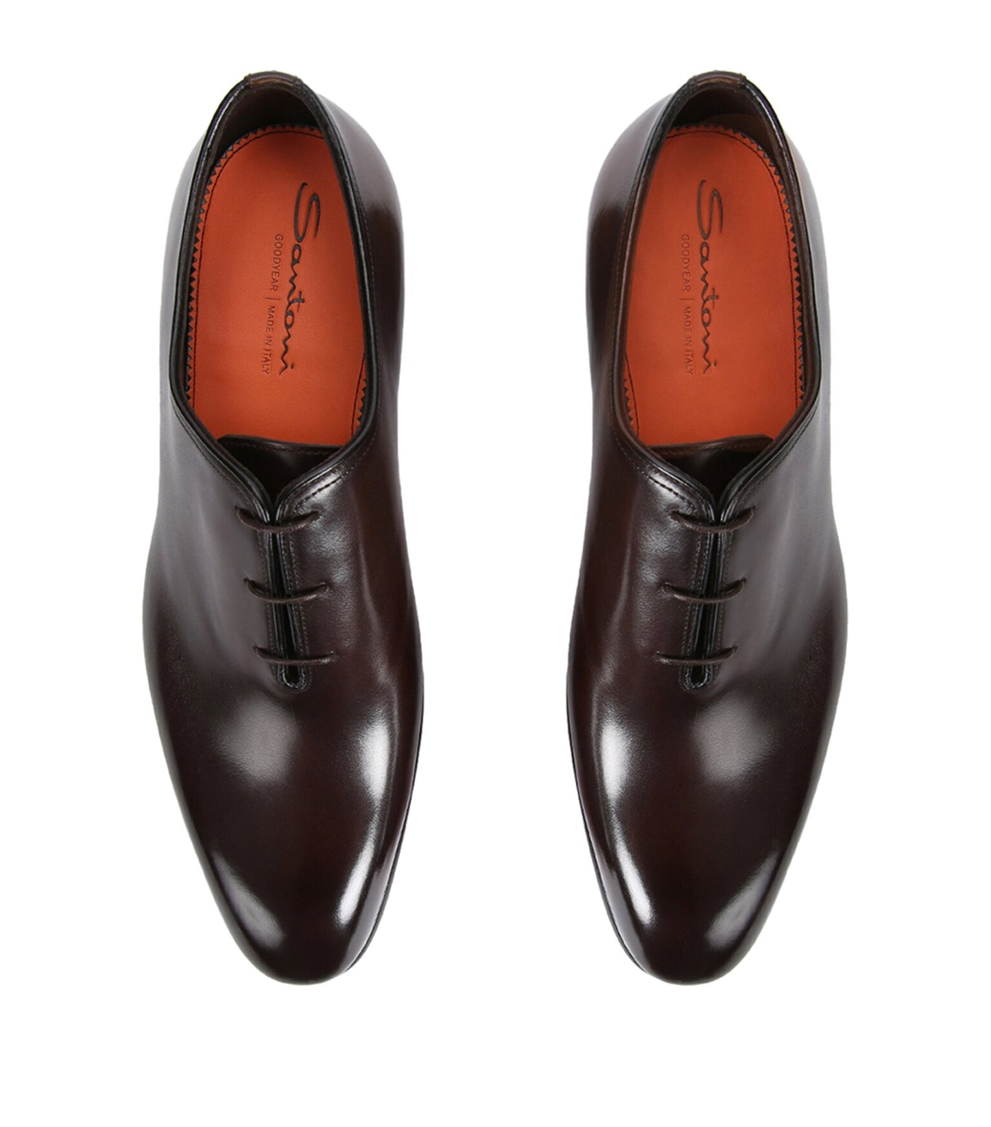 Santoni Leather Carter Oxford Shoes
