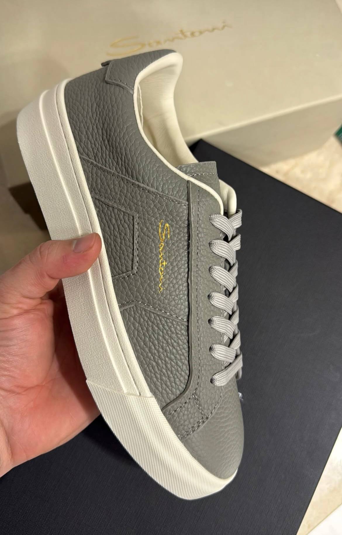 Santoni Baskets en cuir