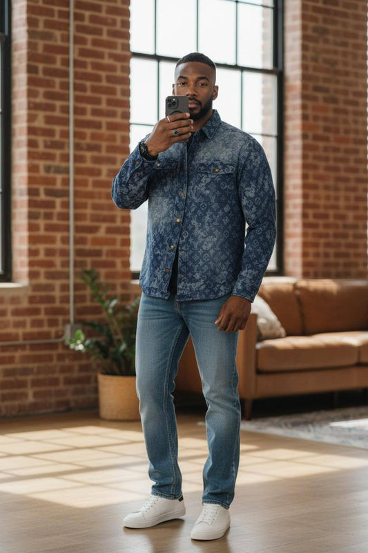 Louis Vuitton Chemise en jean