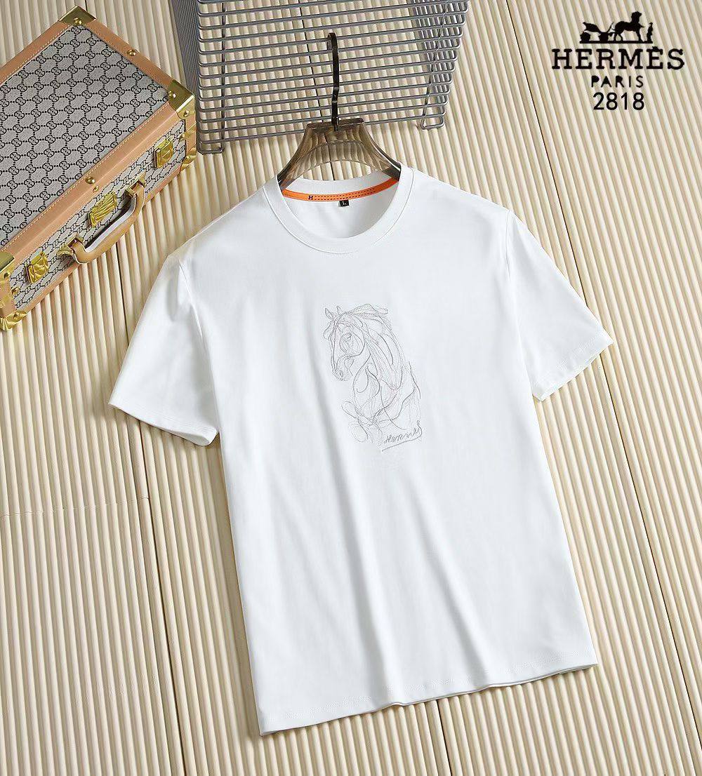 t-shirt noir Hermes