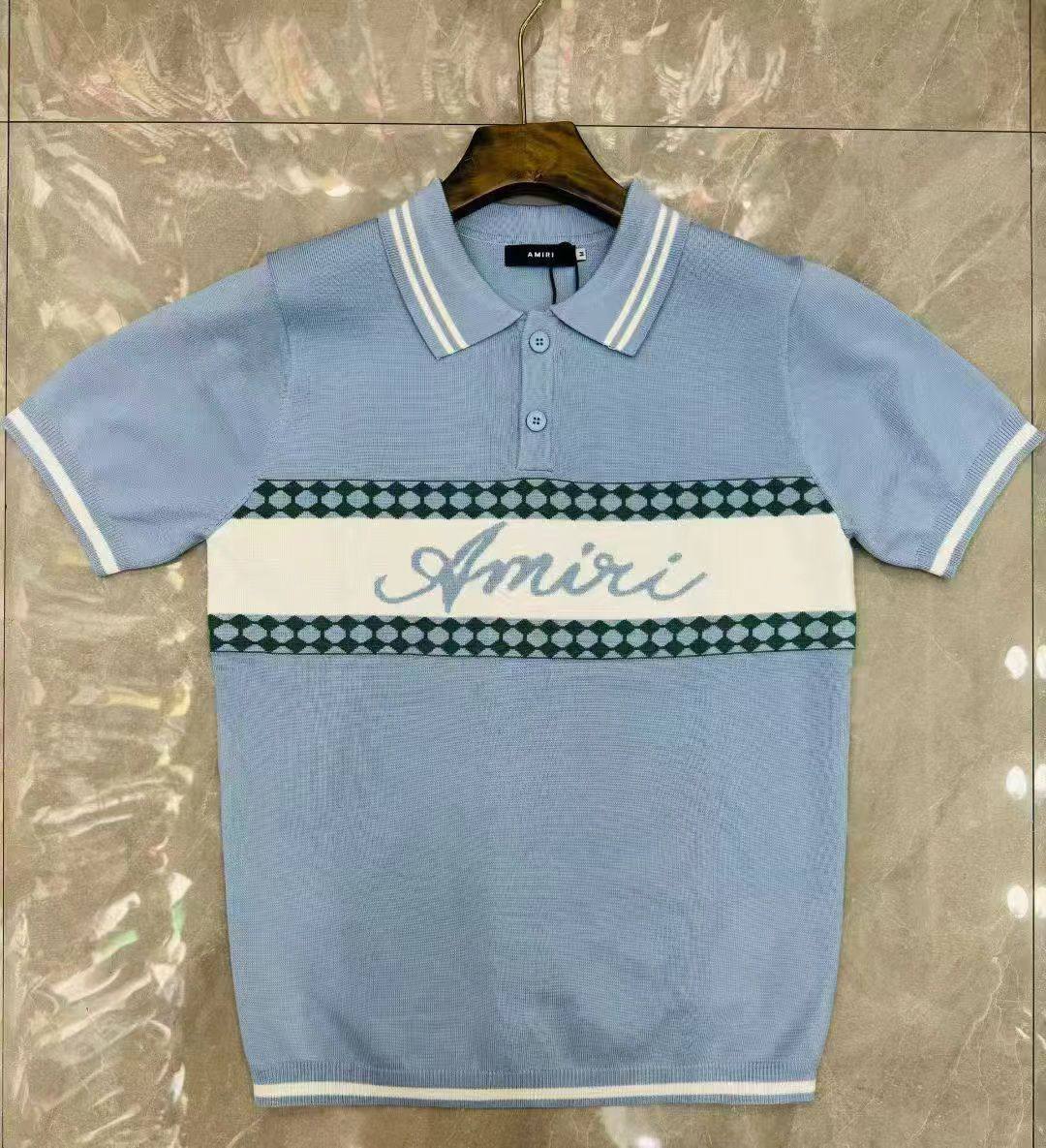 polo bleu Amiri