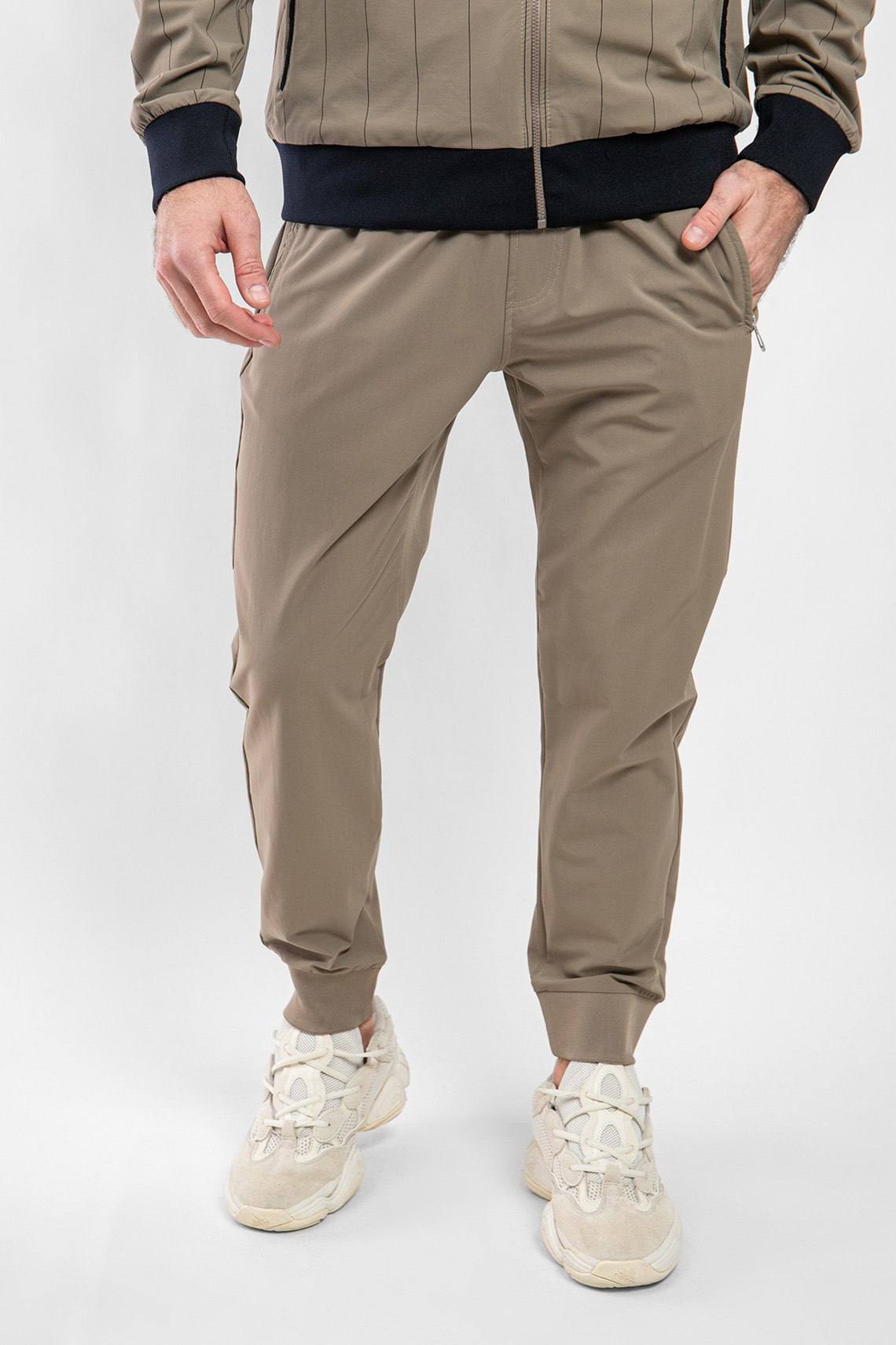 Bomber zippé coloris taupe - Brunello Cucinelli