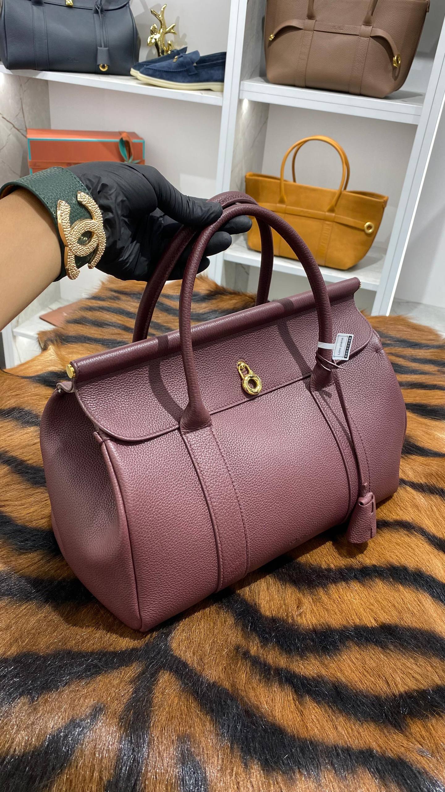 Ghiera Shopper Large Cuir de veau