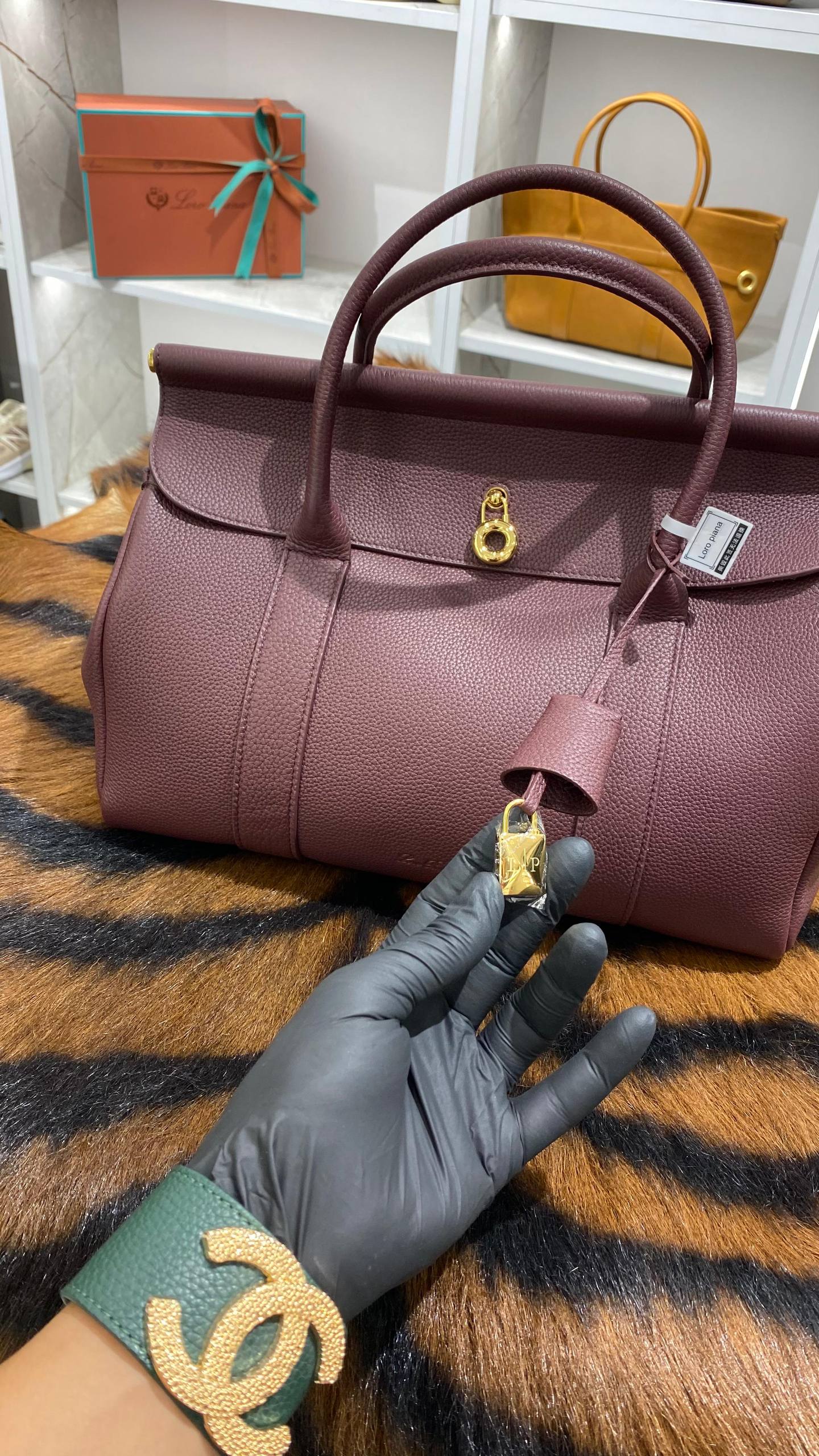 Ghiera Shopper Large Cuir de veau