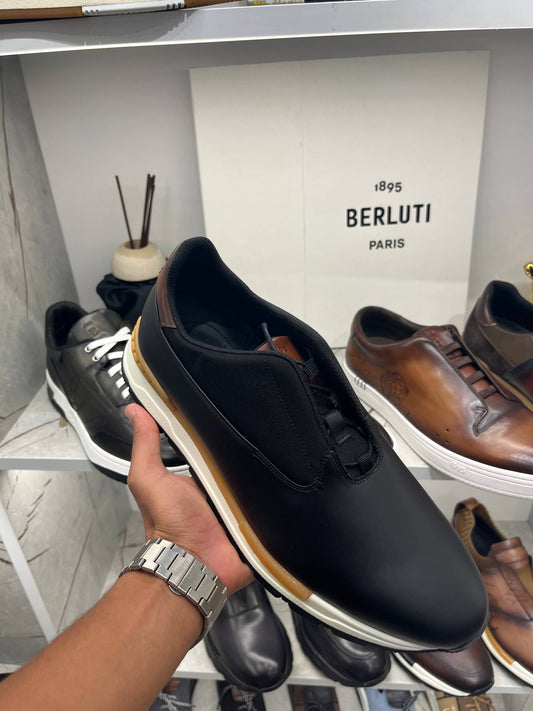Sneaker Fast Track En Cuir De Veau Glacé