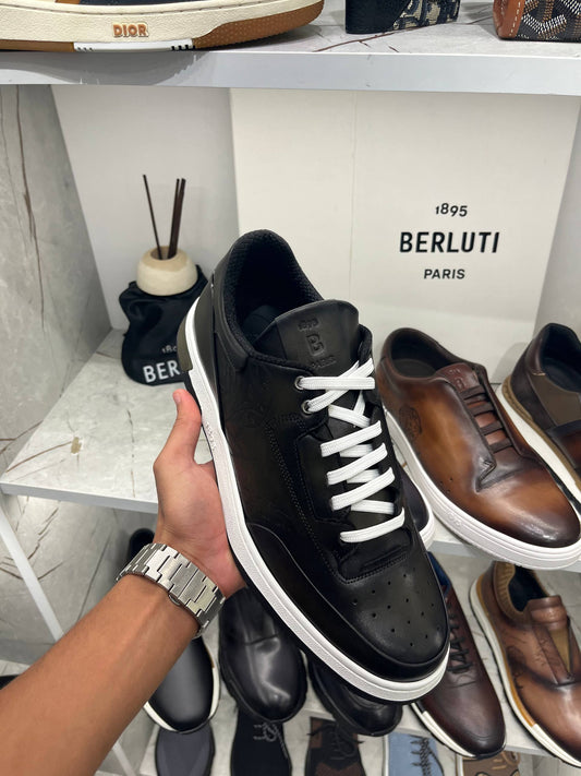 Slip On Sneaker Playtime En Cuir De Veau Venezia Scritto