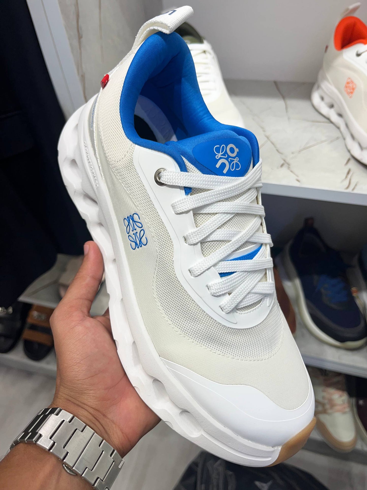 on Cloudtilt LOEWE 2 - White & Navy