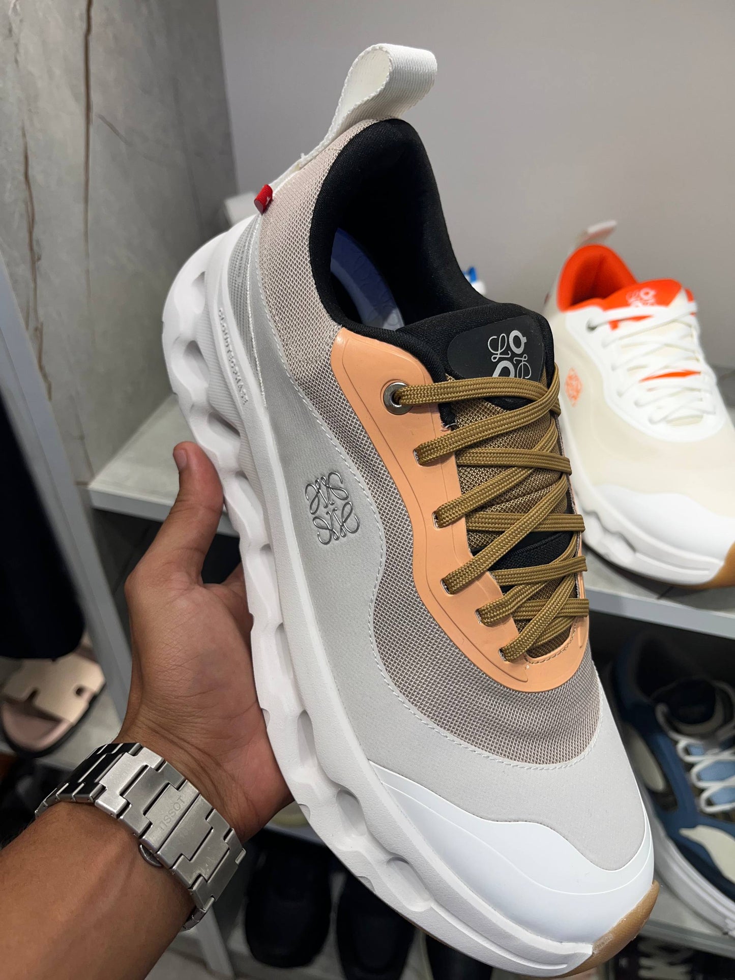 On Running x Loewe baskets Cloudtilt 2 'Tan White/Gum'