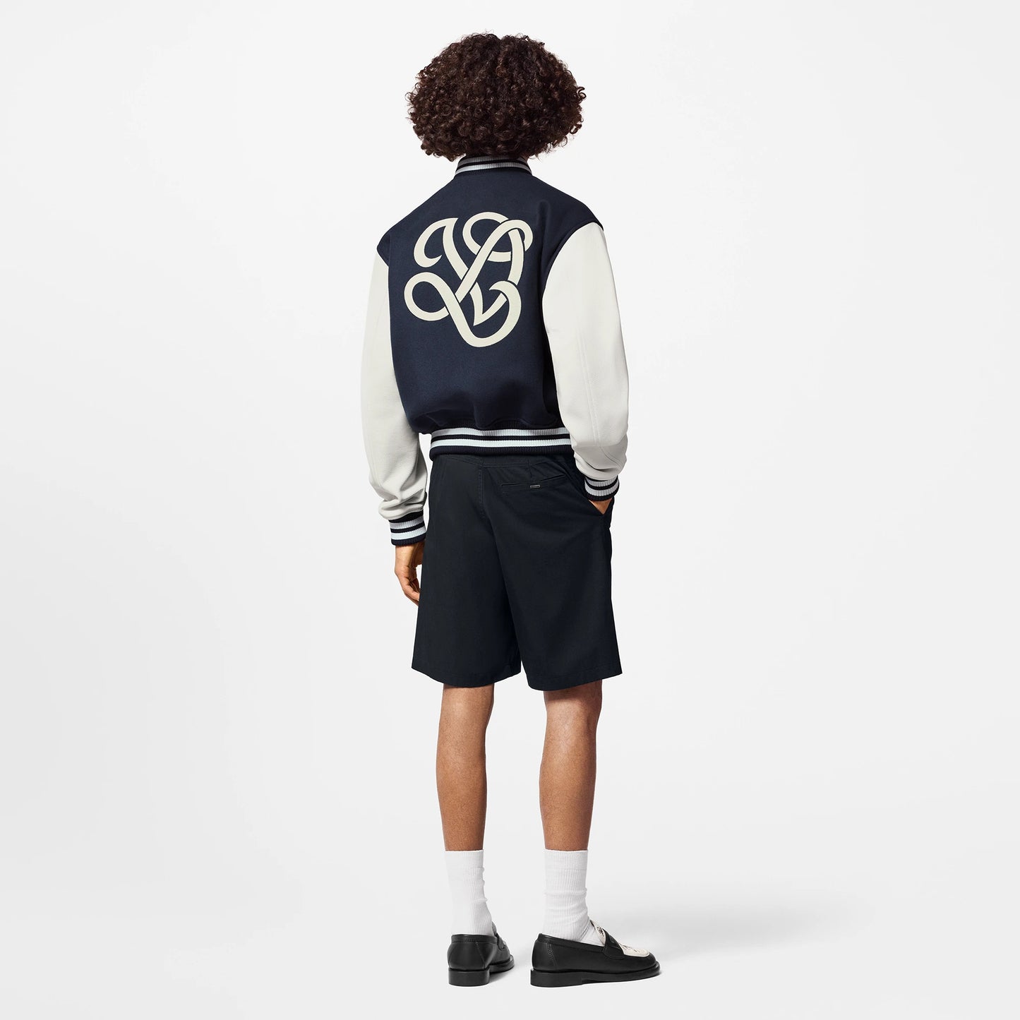 VESTE UNIVERSITAIRE LOUIS VUITTON EN BLEU/BLANC