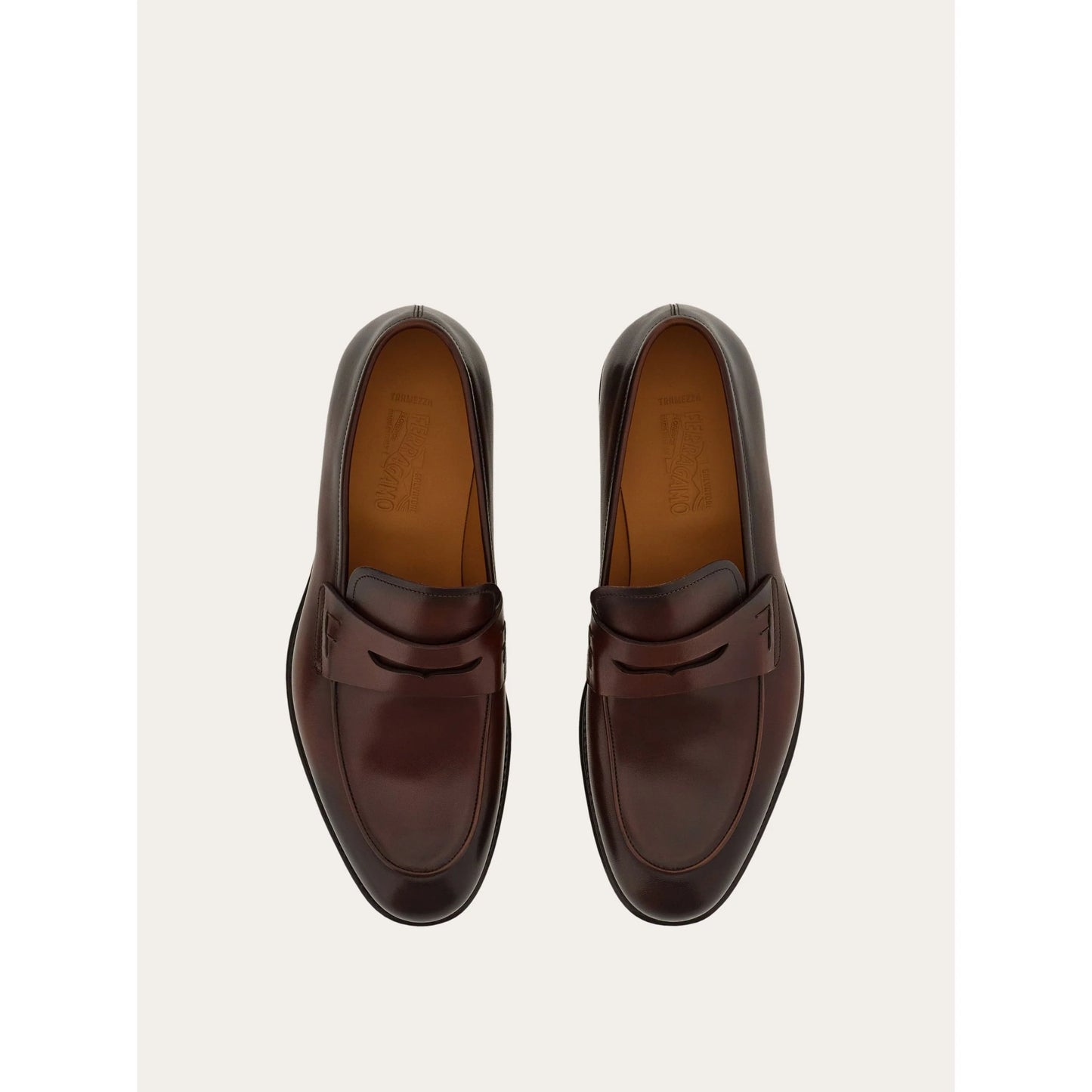 Mocassins Ferragamo - Tramezza Penny - Marron