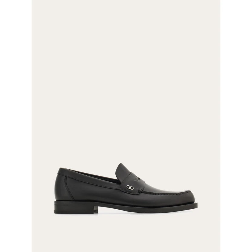 Mocassins Ferragamo - Penny Ornement Gancini - Noir