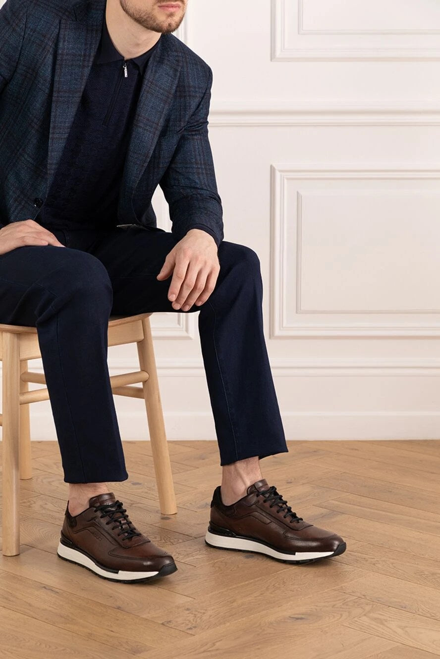 Slip On Sneaker Fast Track En Cuir Et Maille