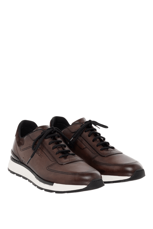 Slip On Sneaker Fast Track En Cuir Et Maille