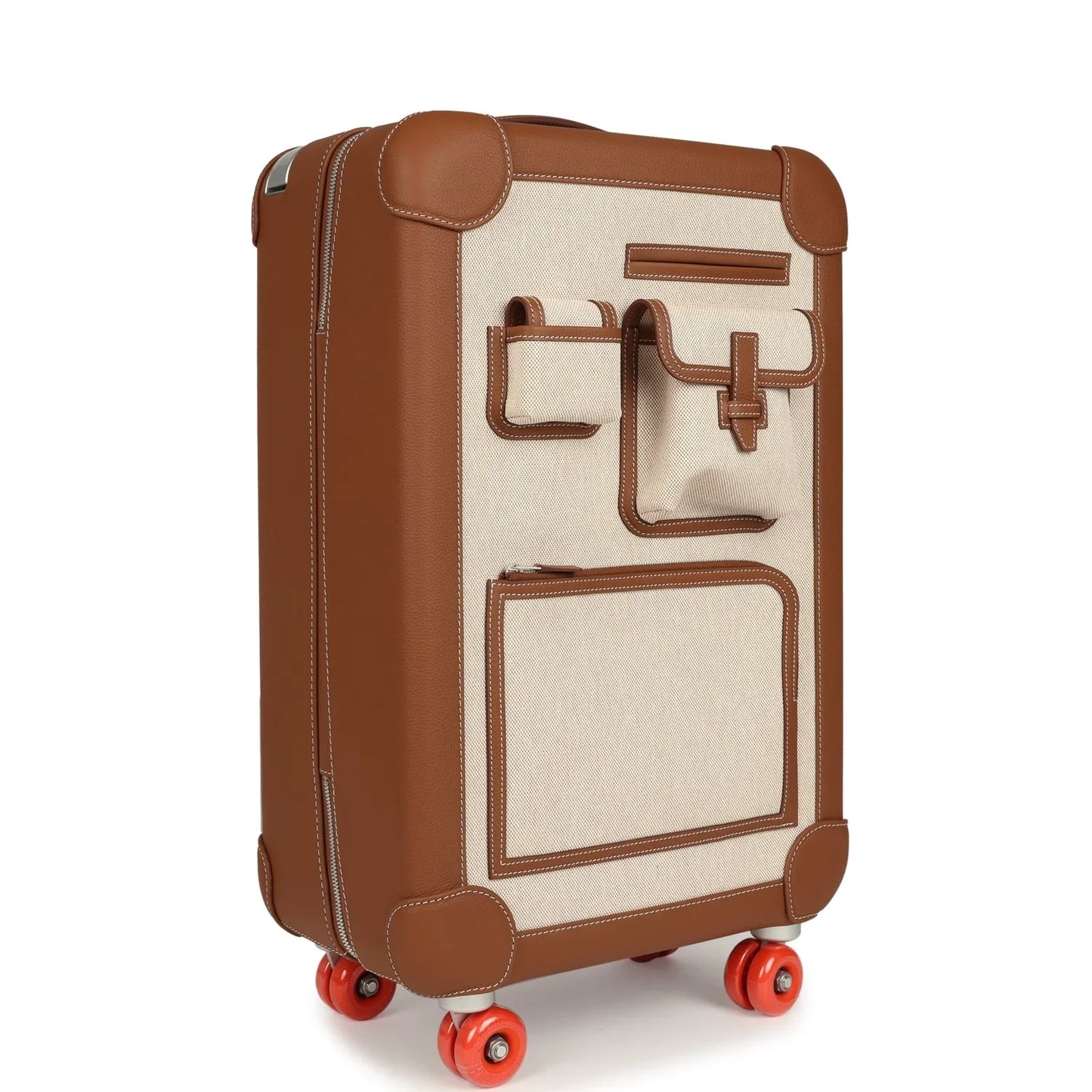 Valise Hermès - R.M.S Cargo Cabin - Ecru/Caramel