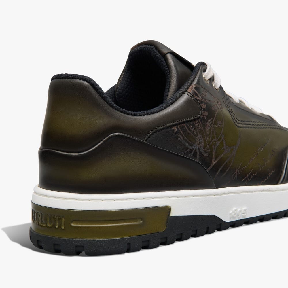 Sneaker Playoff En Cuir De Veau Venezia Scritto