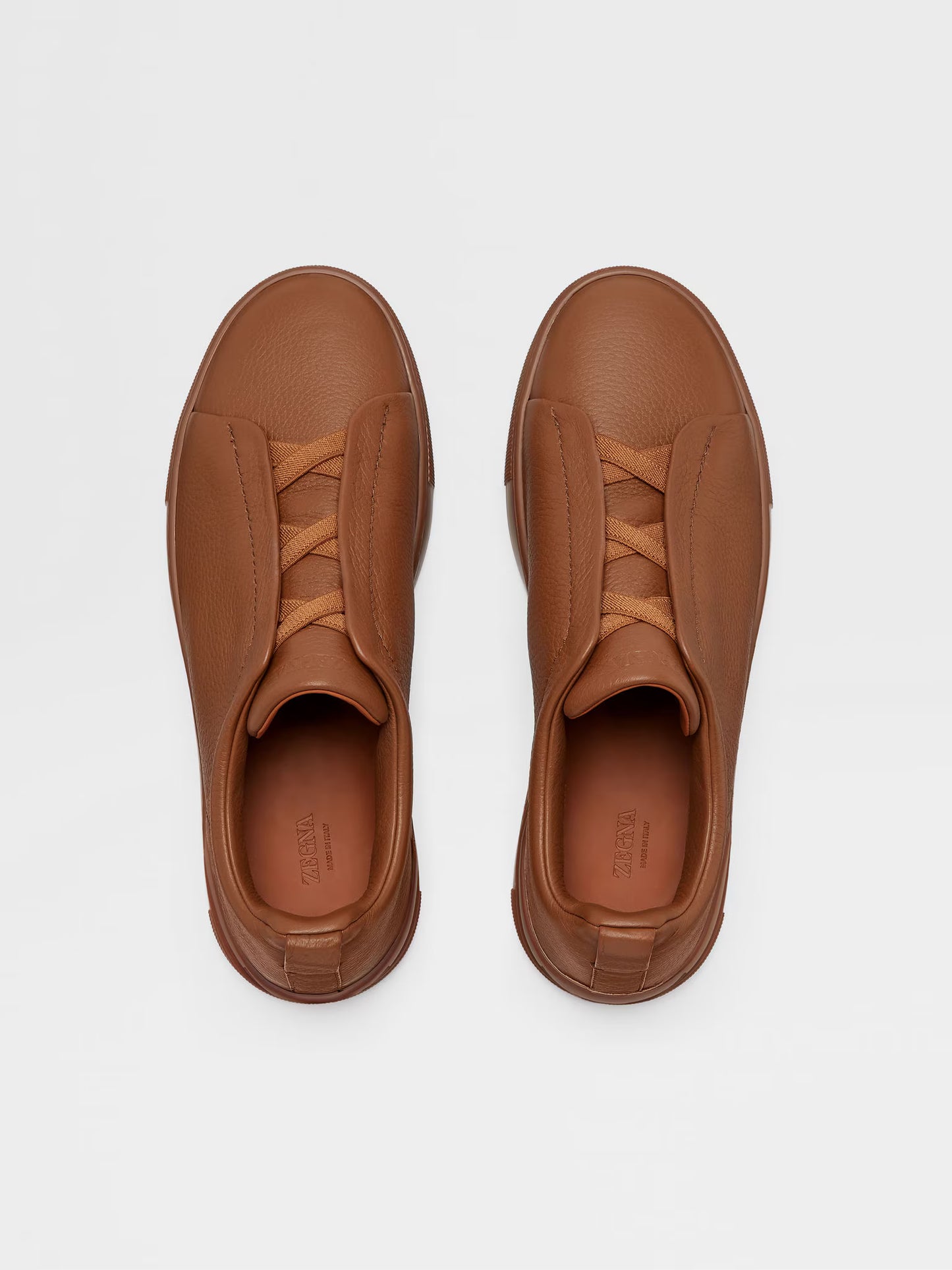 Baskets Triple Stitch™ en Cuir de Cerf Foliage Foncé