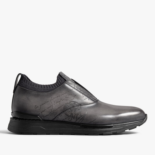 Slip On Sneaker Fast Track En Cuir Et Maille