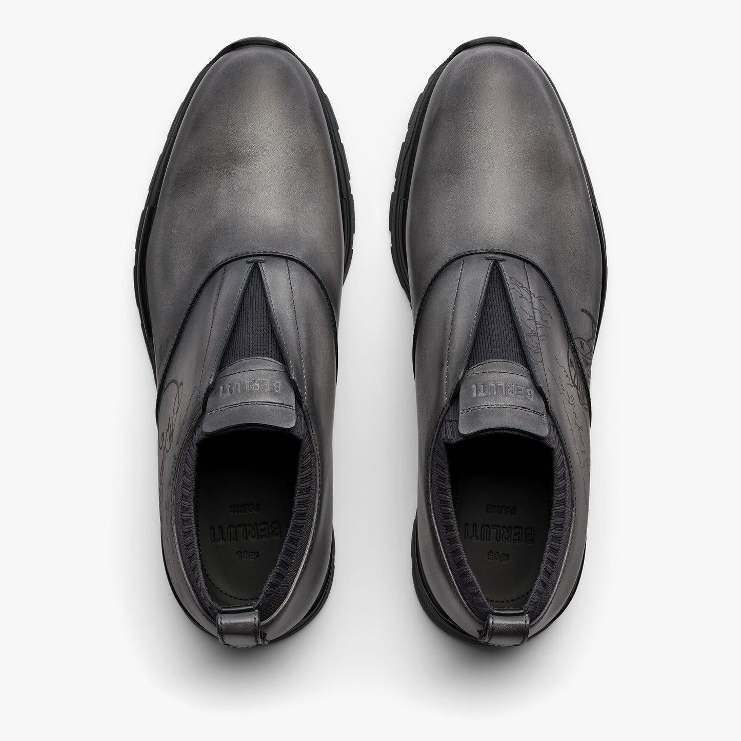 Slip On Sneaker Fast Track En Cuir Et Maille