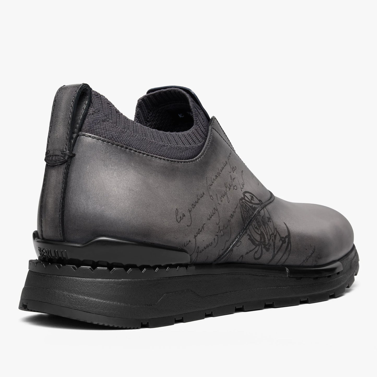 Slip On Sneaker Fast Track En Cuir Et Maille