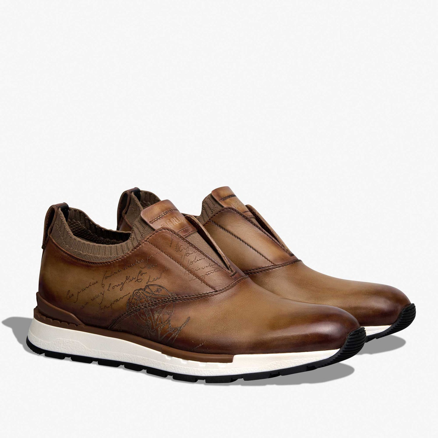 Slip On Sneaker Fast Track En Cuir Et Maille