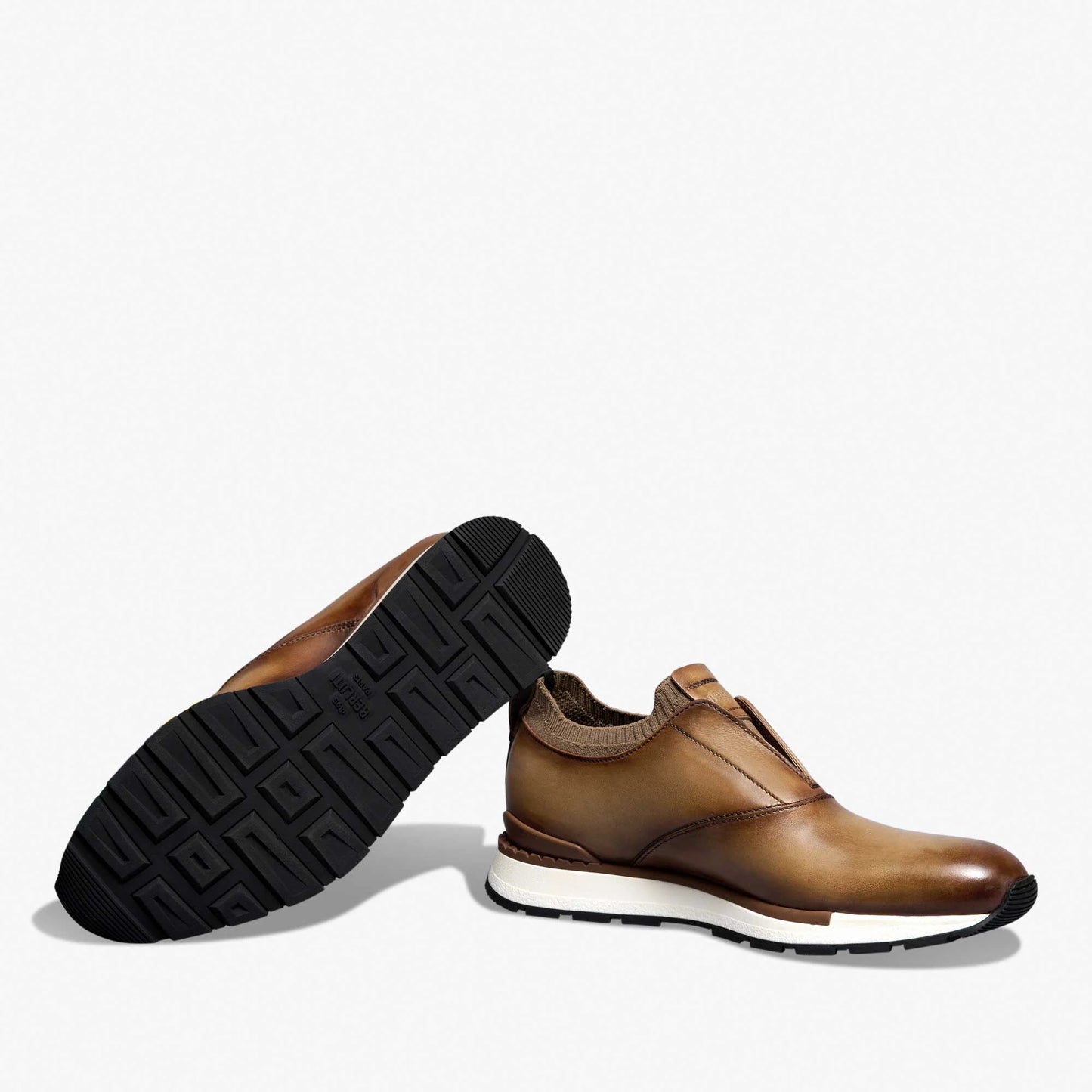 Slip On Sneaker Fast Track En Cuir Et Maille