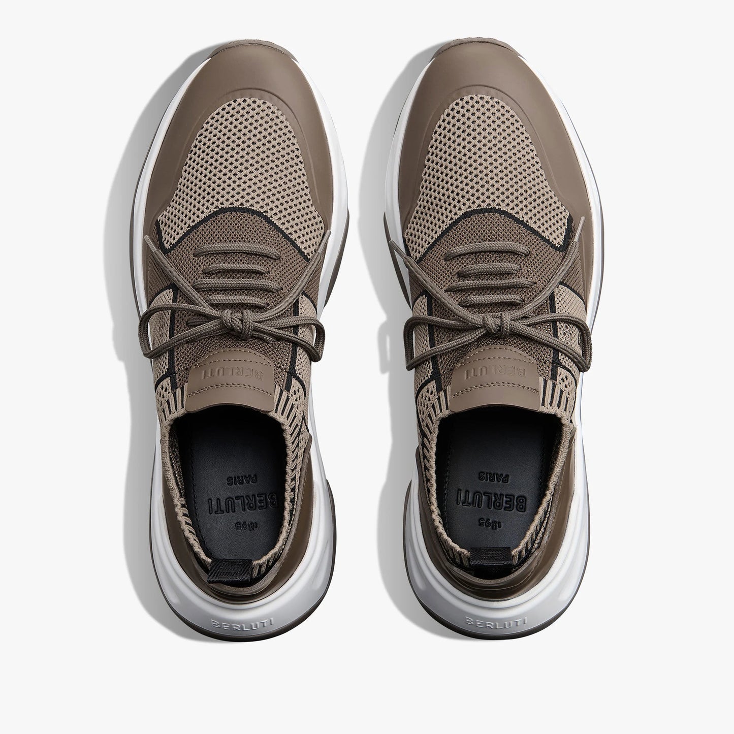 Shadow Rubber Coated Knit And Calf Leather Sneaker KD 450