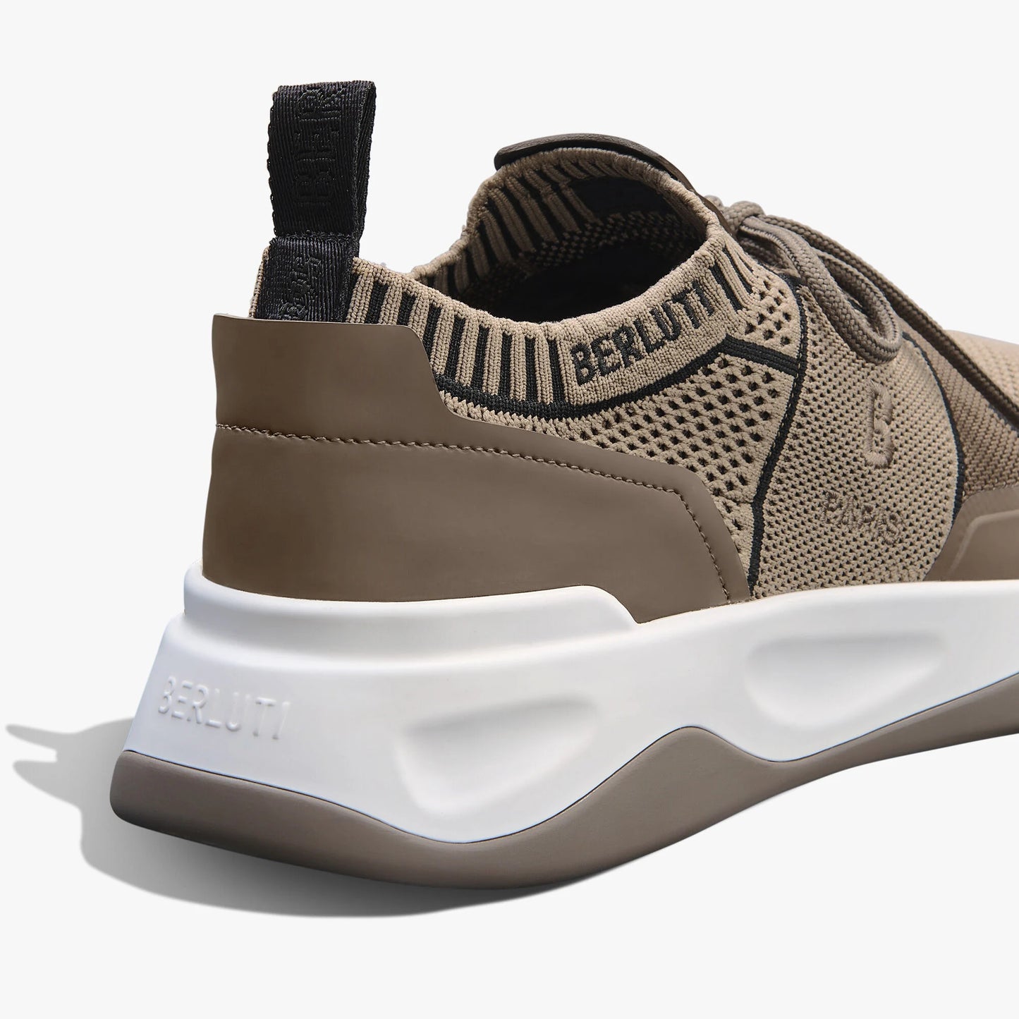 Shadow Rubber Coated Knit And Calf Leather Sneaker KD 450