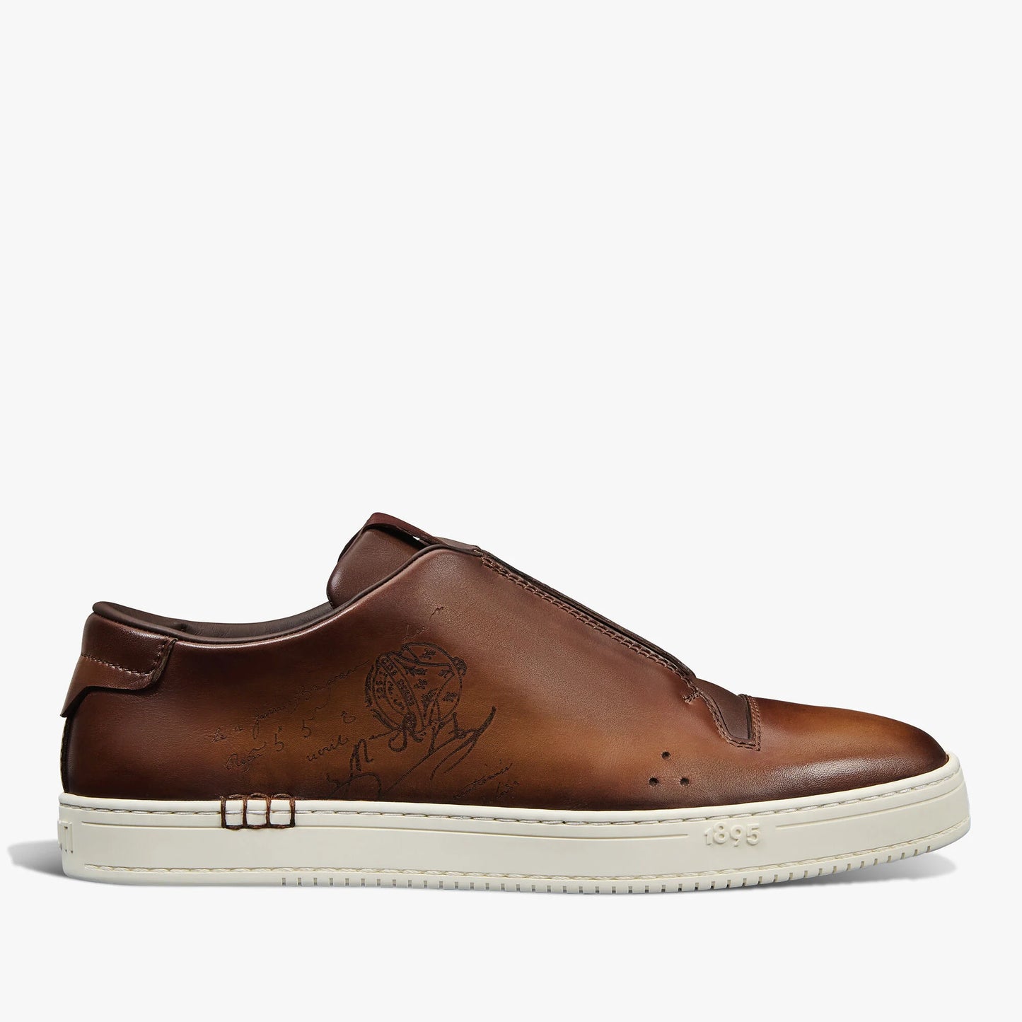 Slip On Sneaker Playtime En Cuir De Veau Venezia Scritto