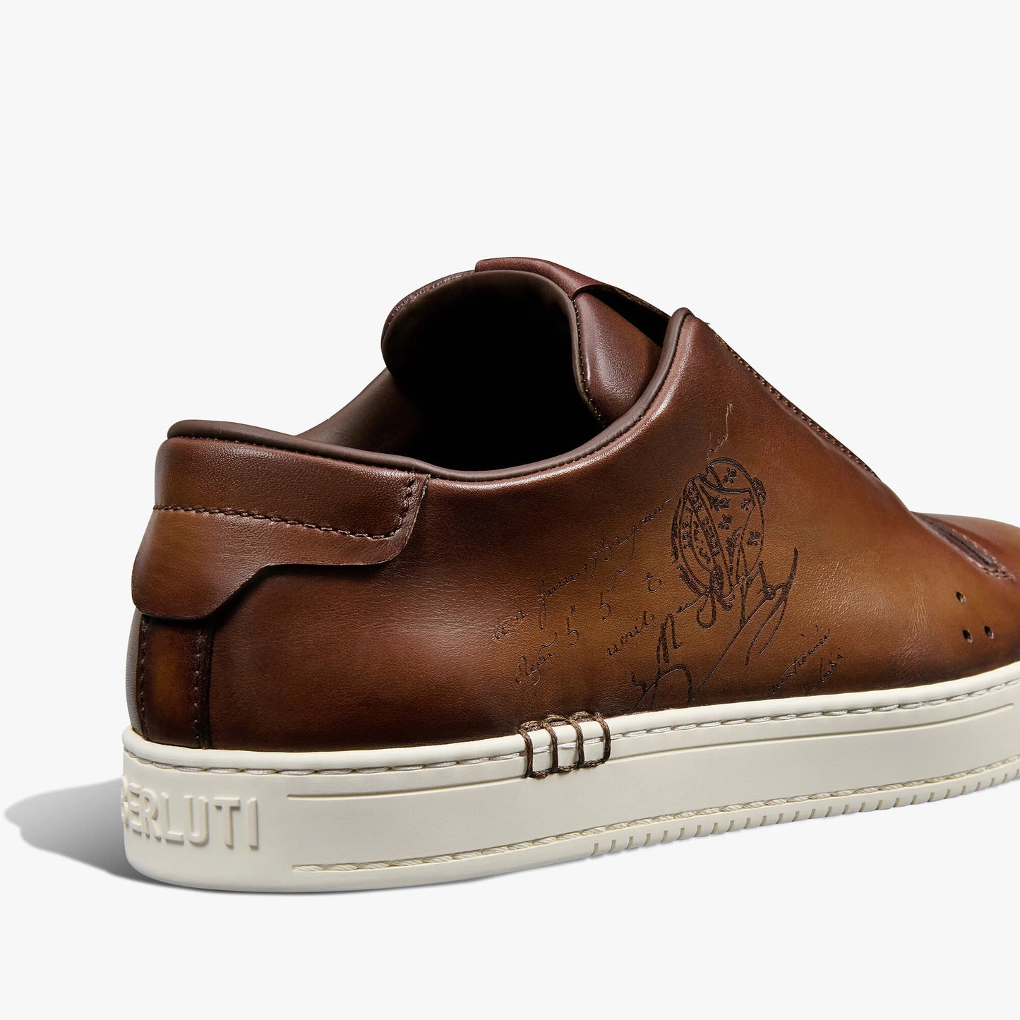Slip On Sneaker Playtime En Cuir De Veau Venezia Scritto