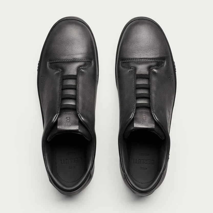 Espadrilles Berluti - Playtime Slip On - Noir Scritto