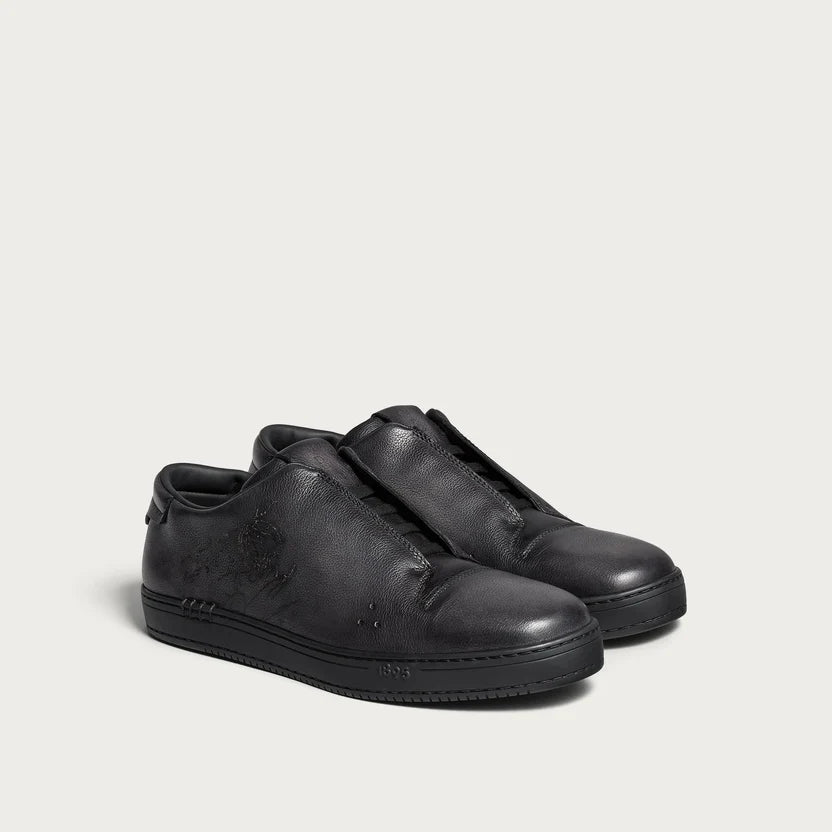 Espadrilles Berluti - Playtime Slip On - Noir Scritto
