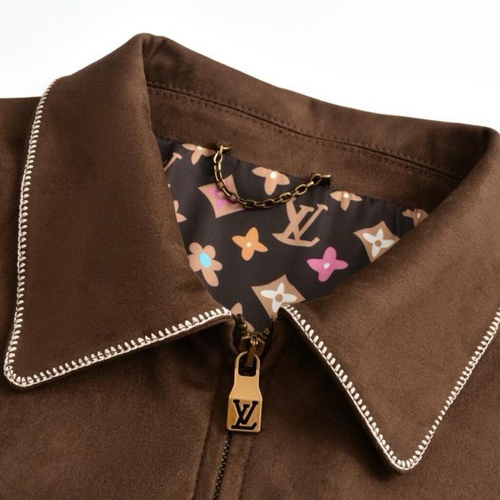 Veste Louis Vuitton Marron Calfskin Bomber