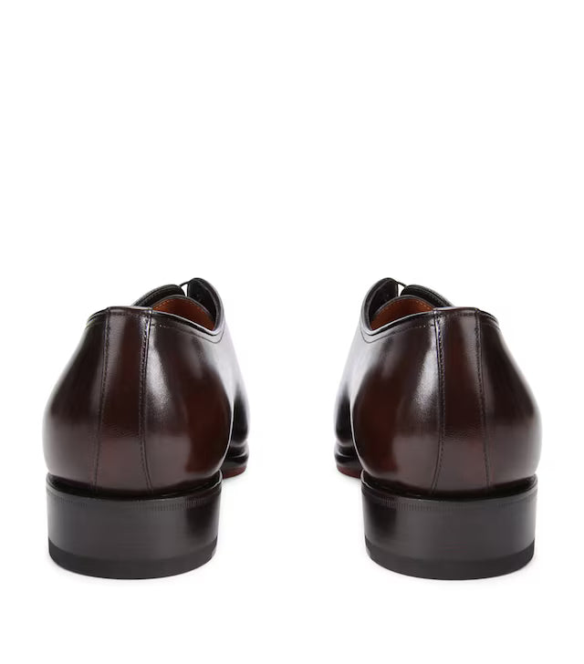 Santoni Leather Carter Oxford Shoes