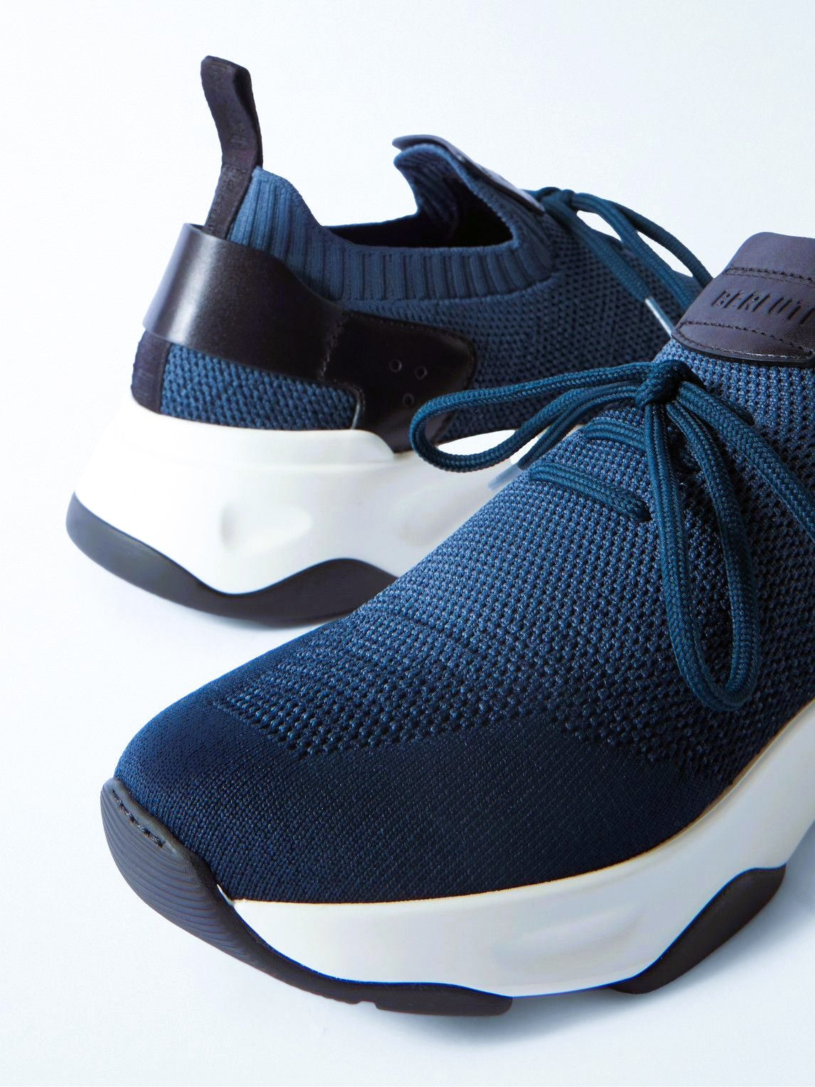 SNEAKERS BERLUTI PLAYTIME EN CUIR EN BLEU MARINE