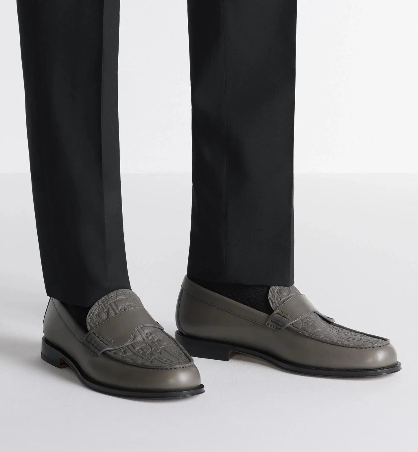 Mocassins Dior en cuir brossé