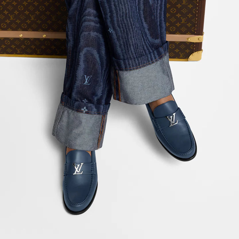 Mocassins Louis Vuitton - Major - Bleu Marine Mate
