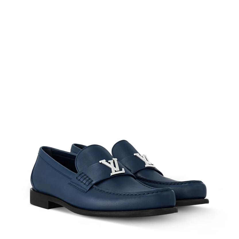Mocassins Louis Vuitton - Major - Bleu Marine Mate