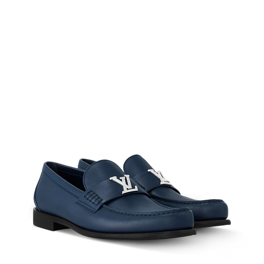 Mocassins Louis Vuitton - Major - Bleu Marine Mate