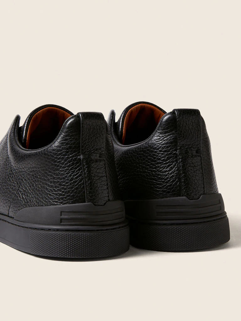 Baskets Triple Stitch™ en Cuir de Cerf Noires