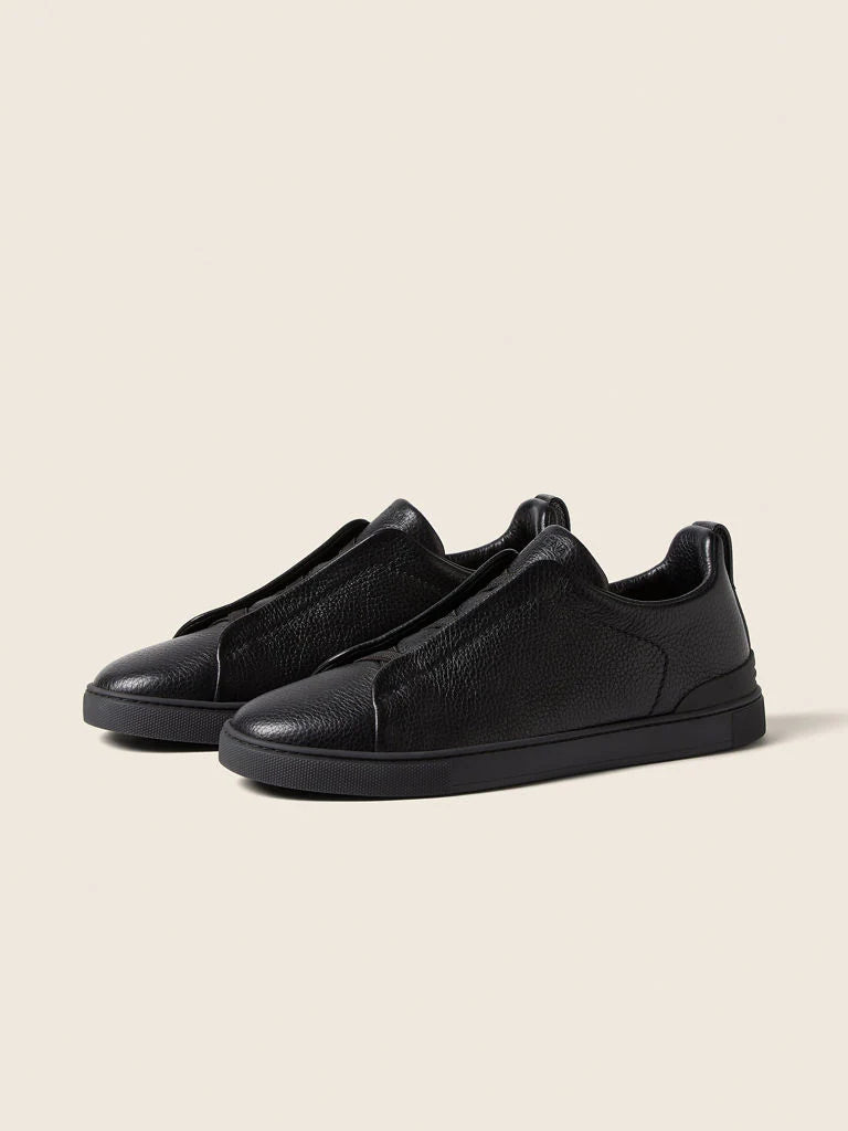 Baskets Triple Stitch™ en Cuir de Cerf Noires