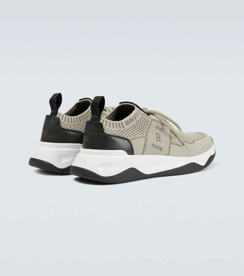 Berluti Shadow knitted and leather sneakers