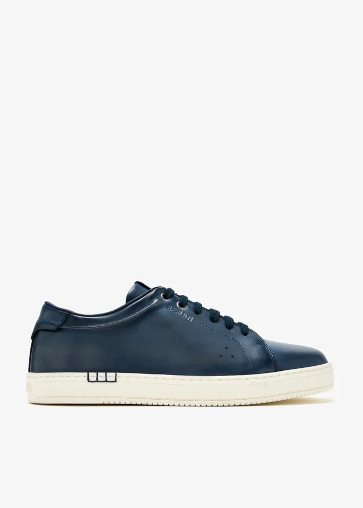SNEAKERS BERLUTI PLAYTIME EN CUIR EN BLEU MARINE